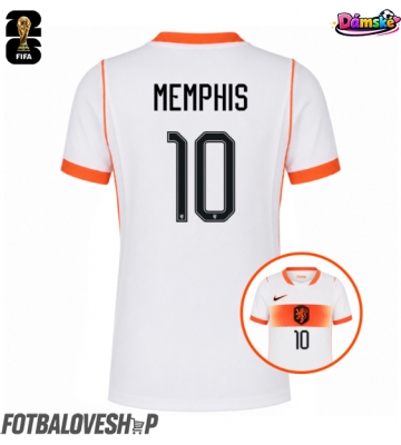 Nizozemsko Memphis Depay #10 Dámské Venkovní Dres MS 2026 Krátký Rukáv